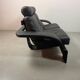 Black Leather Ake Fribytter “Kroken” Two-Seater Sofa for Nelo Möbel. Sweden