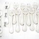 Christofle Pompadour, 12 oyster forks, silver-plated, perfect condition.