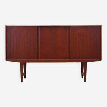 Buffet haut en teck, design danois par EW Bach, 1960