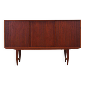 Buffet haut en teck, design danois par EW Bach, 1960