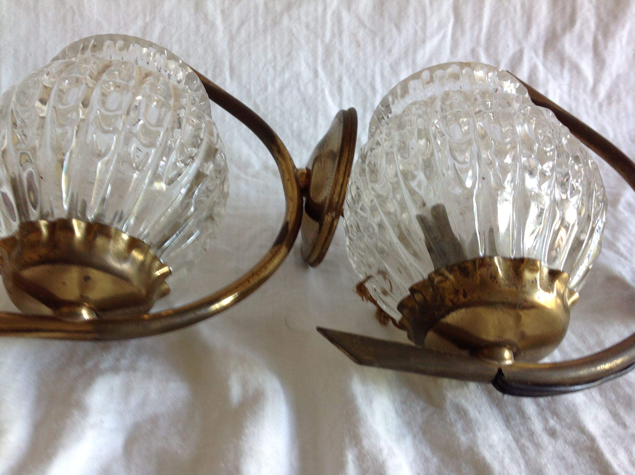 Paire d'appliques vintage