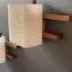 Vintage wood and perspex wall lights