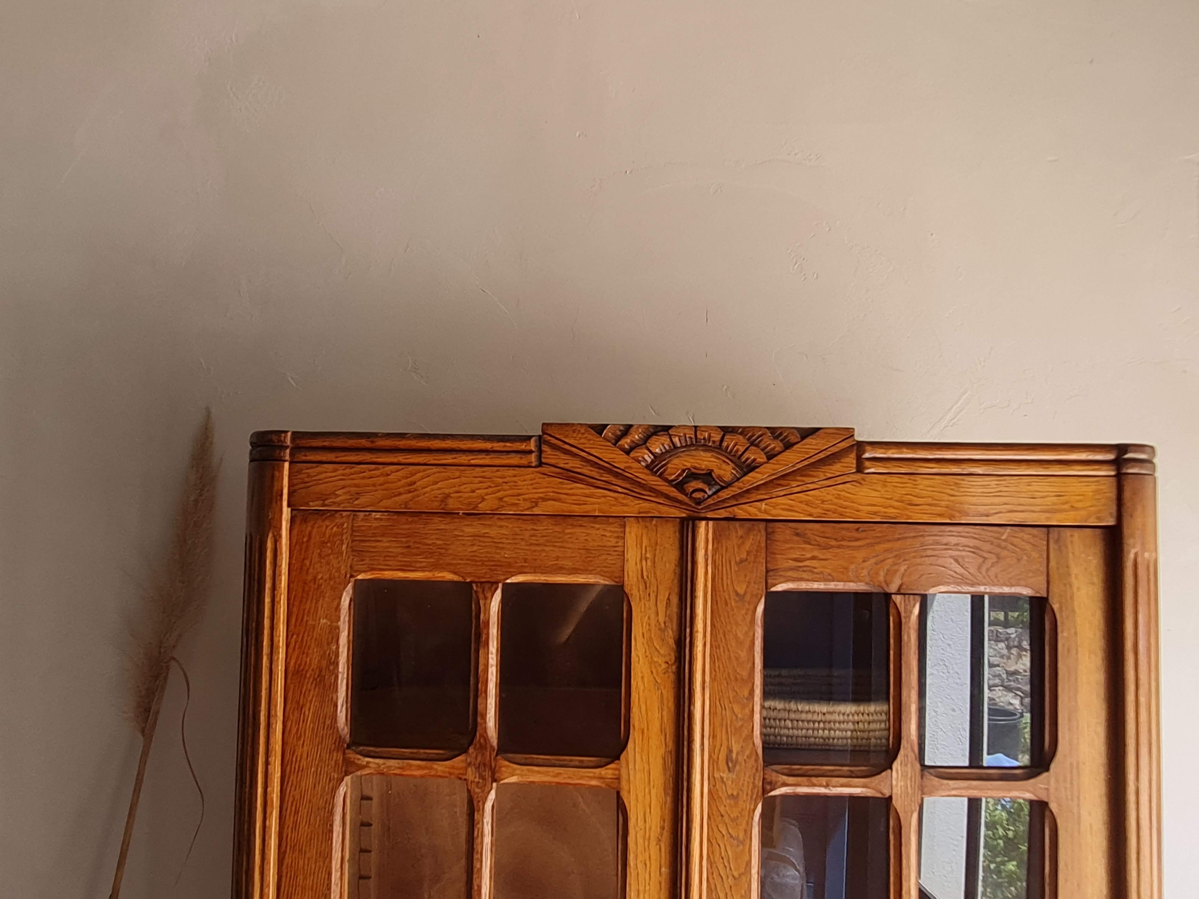 Parisian art deco glass cabinet