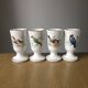 4 vintage mazagrans porcelain Manufacture Pillivuyt