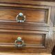 19th century walnut stepped desk