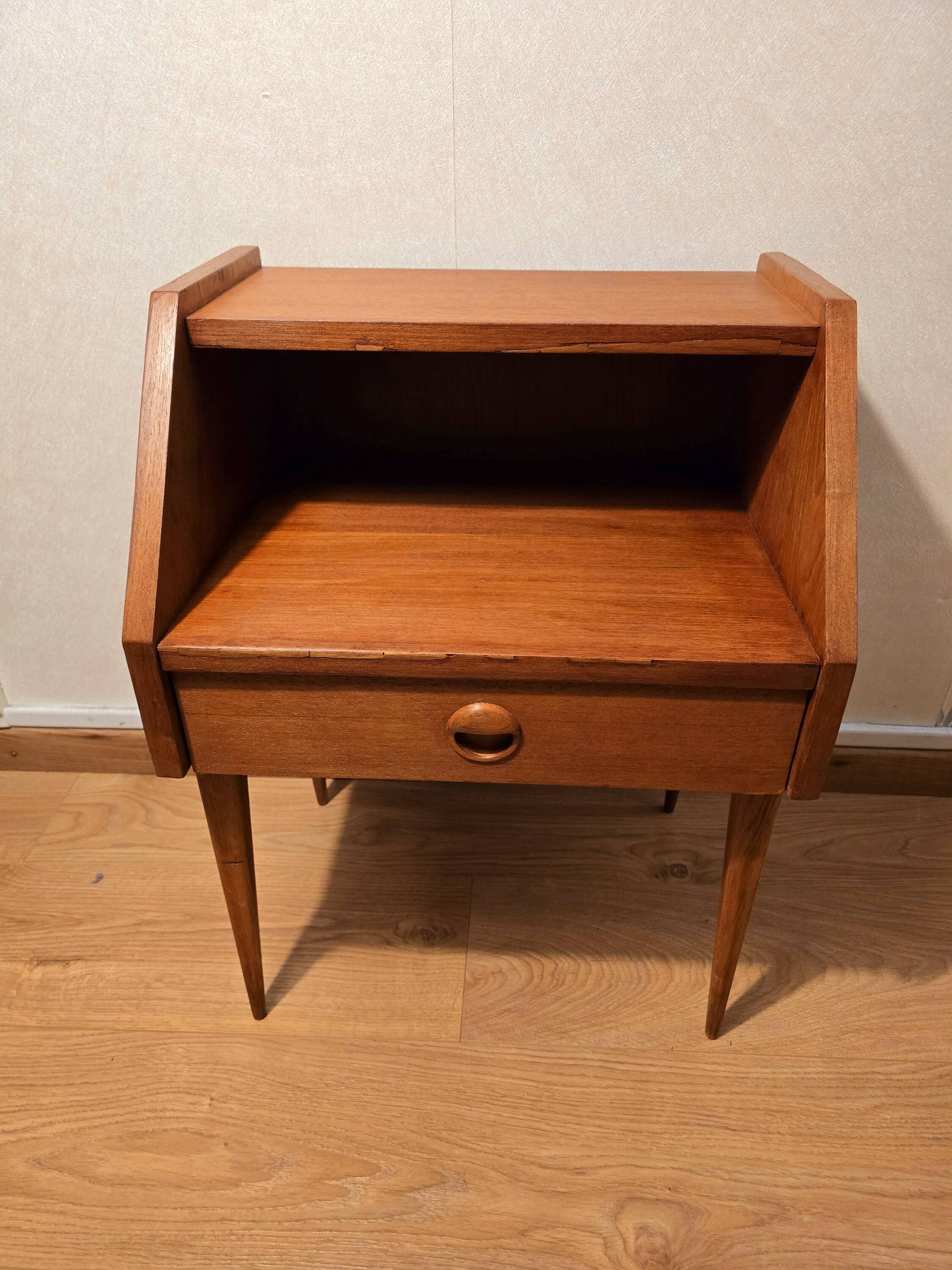 Scandinavian bedside table, 1960s