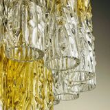 Murano glass chandelier Tronchi by Venini, Italy, 1960s