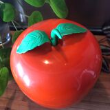 Vintage orange apple ice bucket