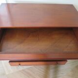 4-drawer chest of drawers - empire style - with detached columns - mahogany-bronze stain