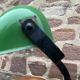 Art deco banker's lamp, 1930s bauhaus horax style enamel