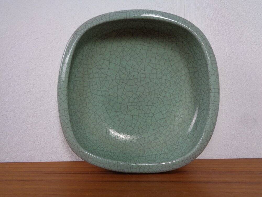 Craquele Glaze Ceramic 5749 Bowl by Friedgard Glatzle for Karlsruher Majolika, 1950s