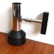 ERCO wall light spotlight 70s chrome black metal