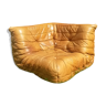 Caramel leather Togo corner chair 1970