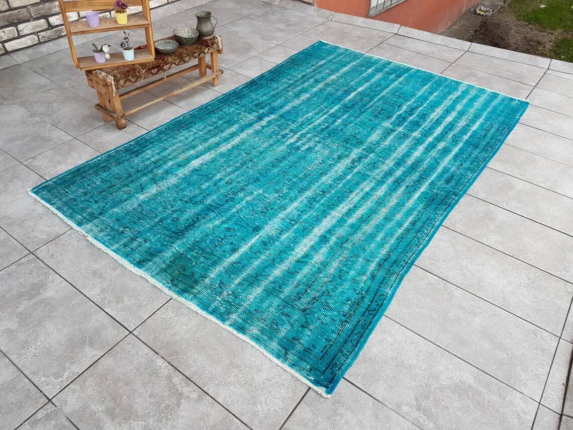 Vintage Turkish Floral Rug skuv675