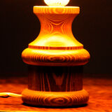 Sygnowana Drewniana Lampa AFAS