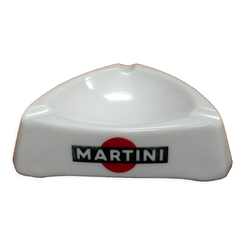 Cendrier Publicitaire Triangulaire MARTINI - Céramique KG Lunéville - France - Vintage