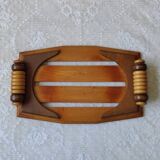 Art deco wooden tray