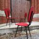 Lot de chaises vinyle rouge