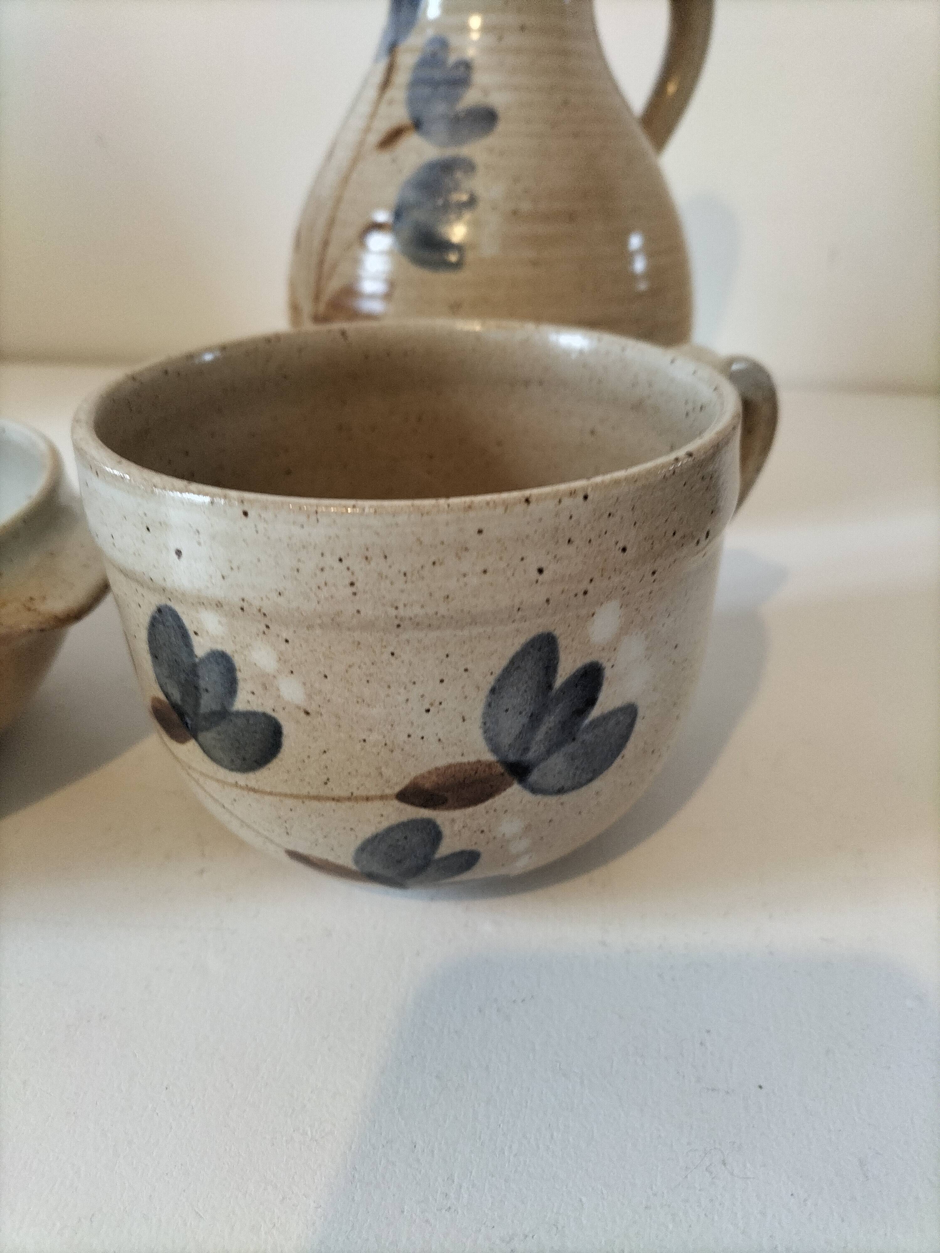 Handcrafted stoneware set — Grès du Marais France