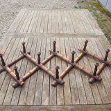Antique Faux Bamboo Wall Coat Rack