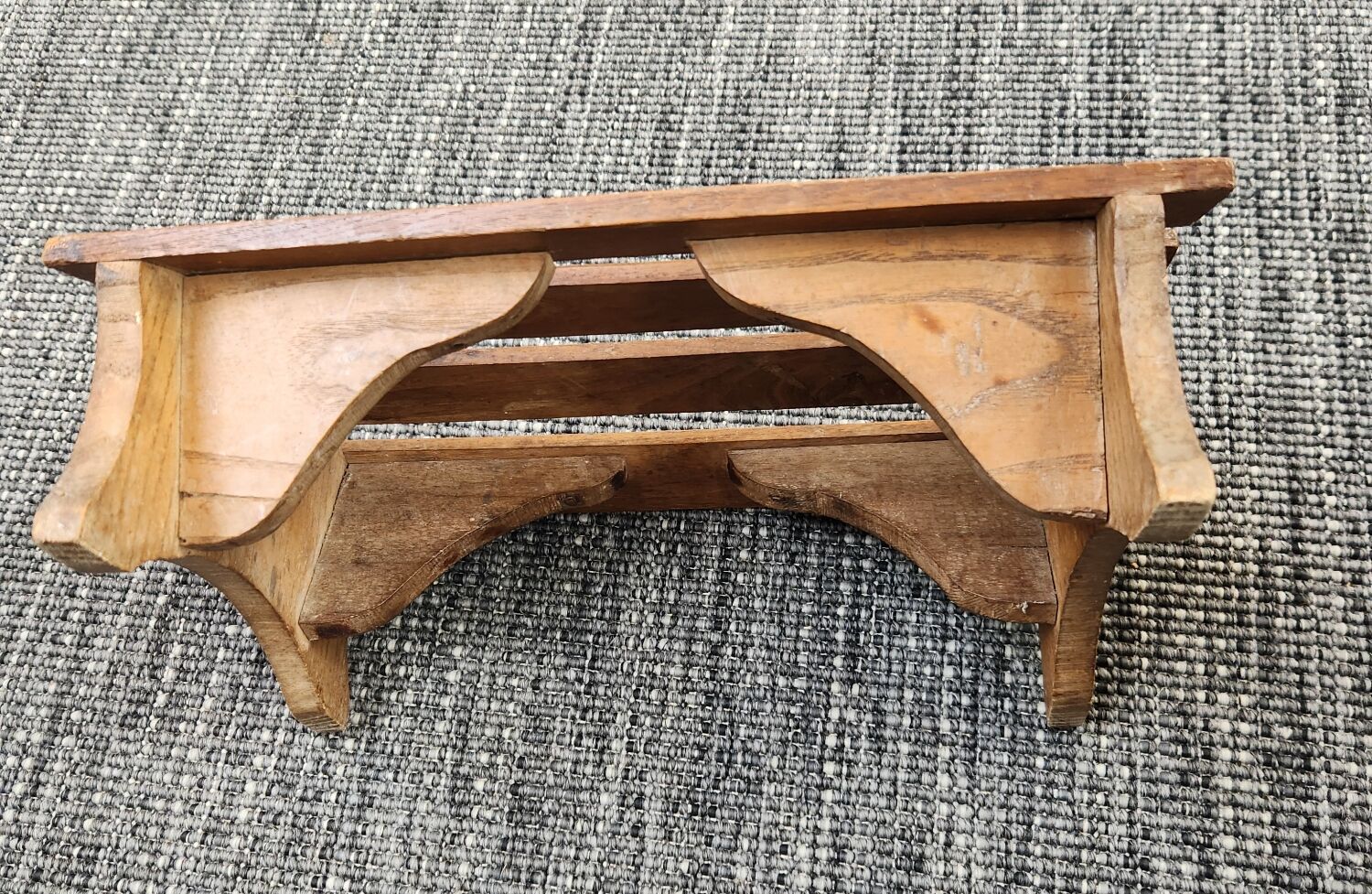 Small bench/Footrest in antique wood