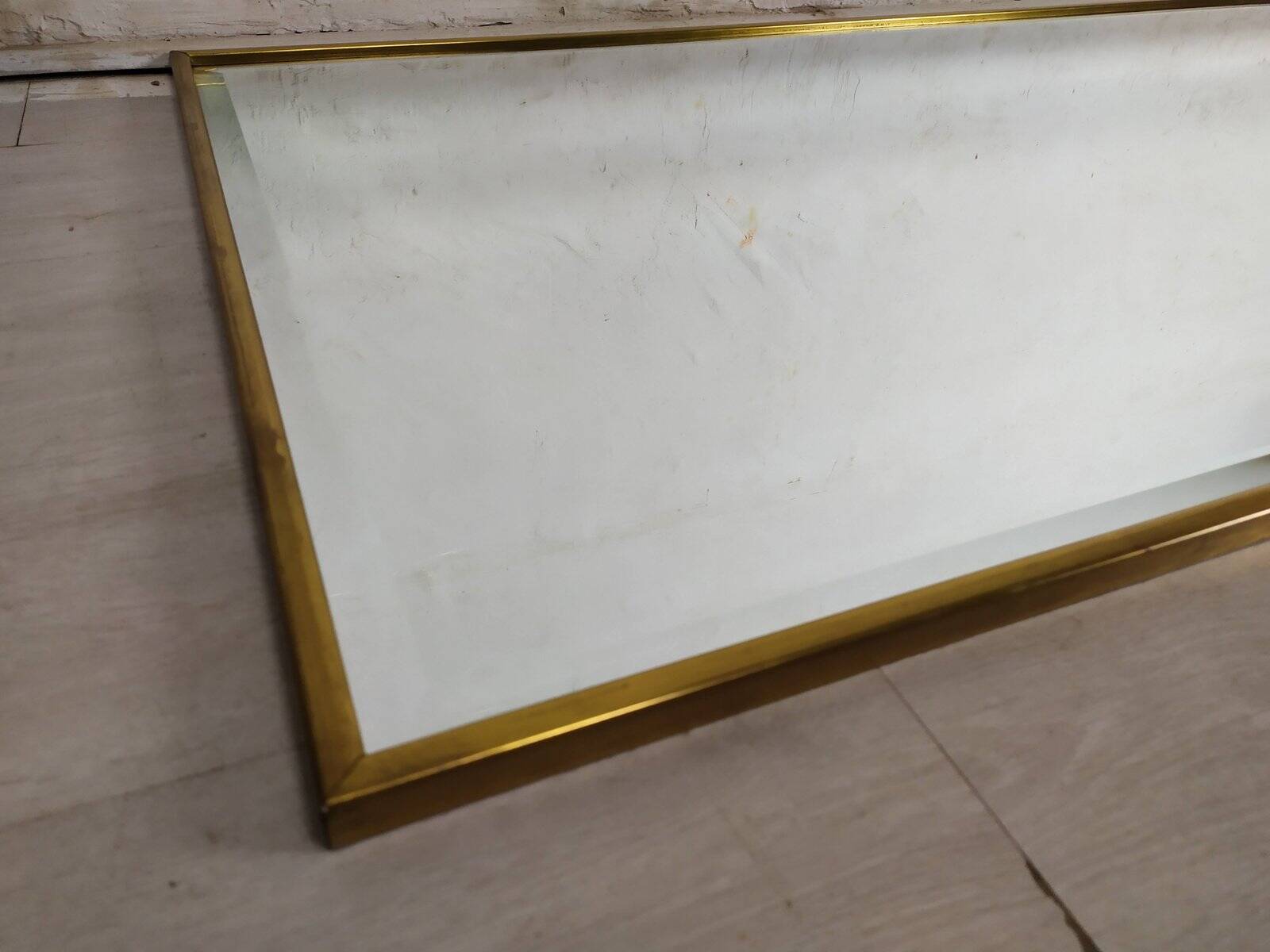 Vintage gold mirror, 1970s