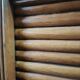 Double curtain cabinet in oak "notary's furniture"