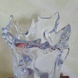 Large Schneider crystal vase