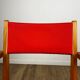 Pair of Scandinavian bridge armchairs in wood and vinyl from the 1950s.