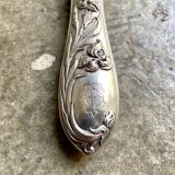 Silver TG monogrammed asparagus shovel by Félix Malique, late nineteenth century