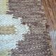 Vintage yellow Scandinavian kilim rug