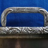 Large silver metal top