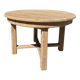 Table ronde chêne massif avec rallonges 220cm max