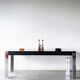 Vintage Tucroma table, Guido Faleschini for Mariani Hermes, 1970.