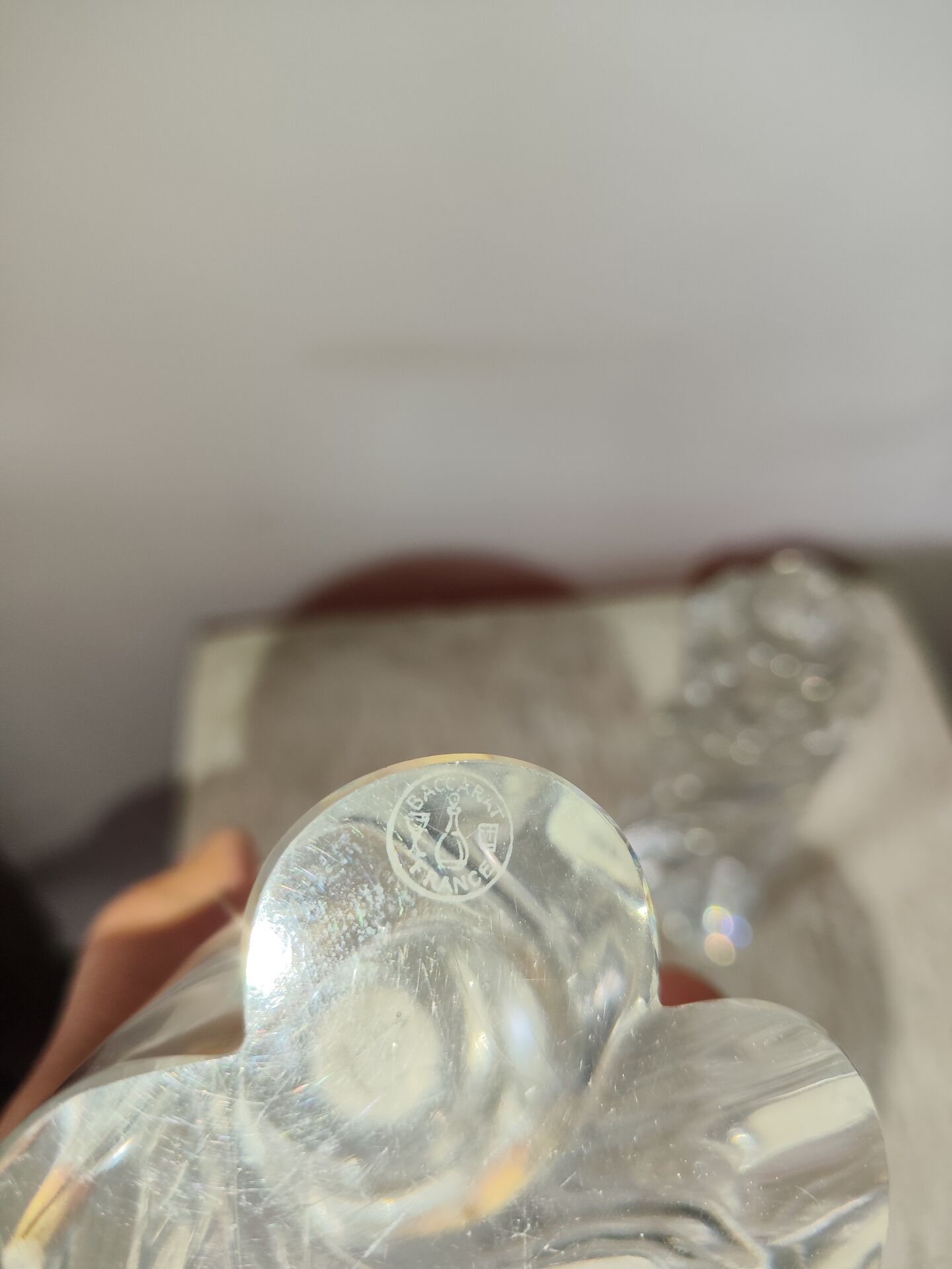 Baccarat crystal candlestick x2