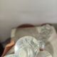 Baccarat crystal candlestick x2