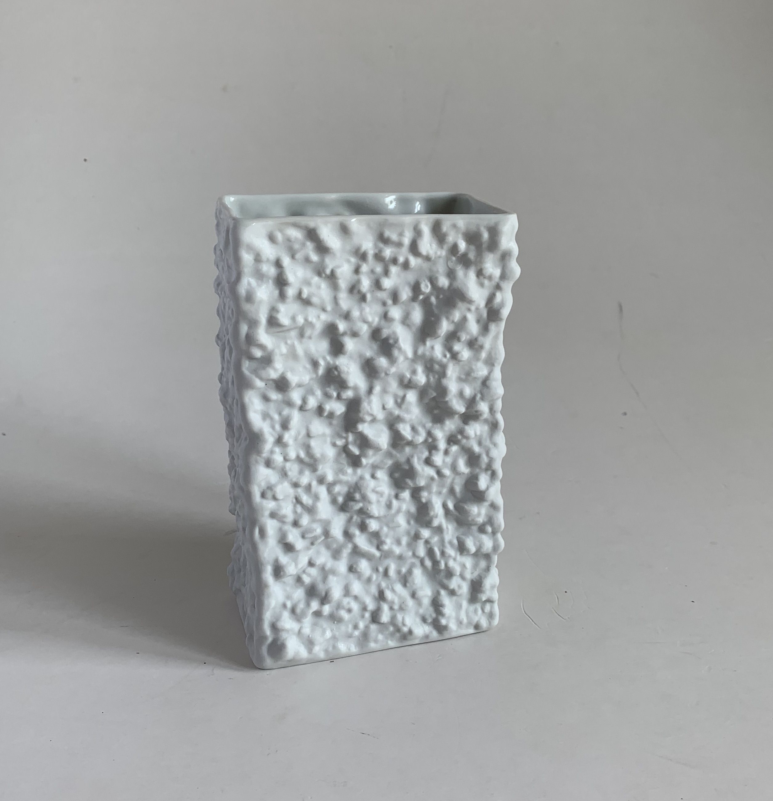 Mid-Century Biscuit Porcelain Vase, 1970s
