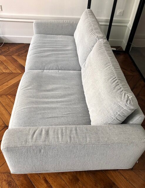 Canape Bo Concept Carlton 2 1/2 places Bristol Grey Clear - 2 years excellent state