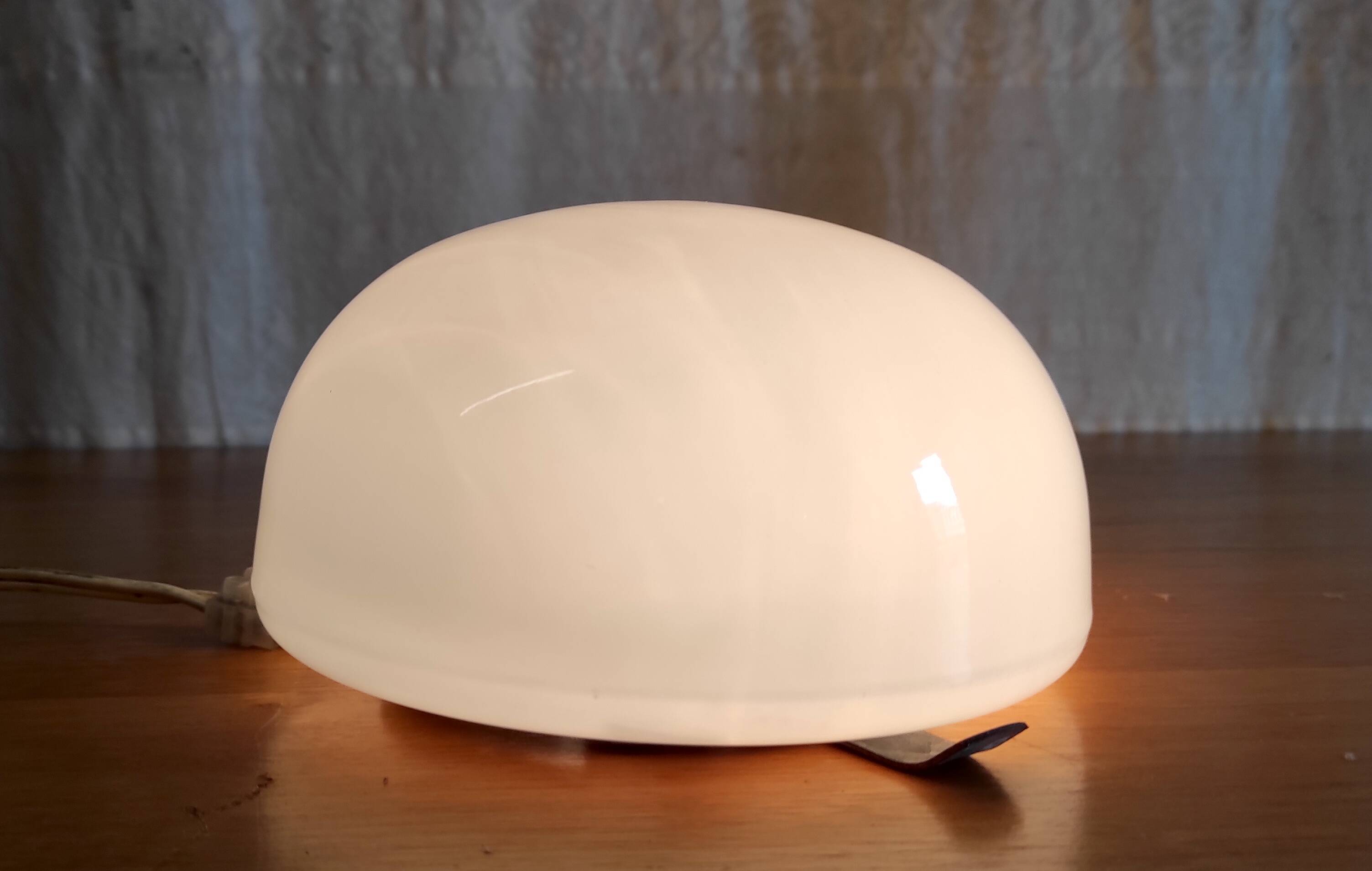 Opaline globe ceiling or wall light, diameter 15 cm - mid-20th century