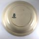 Hollow round plate in iron earth Gien model Rinceau