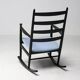 Black beech rocking chair by Niels Eilersen, Denmark, 1960s
