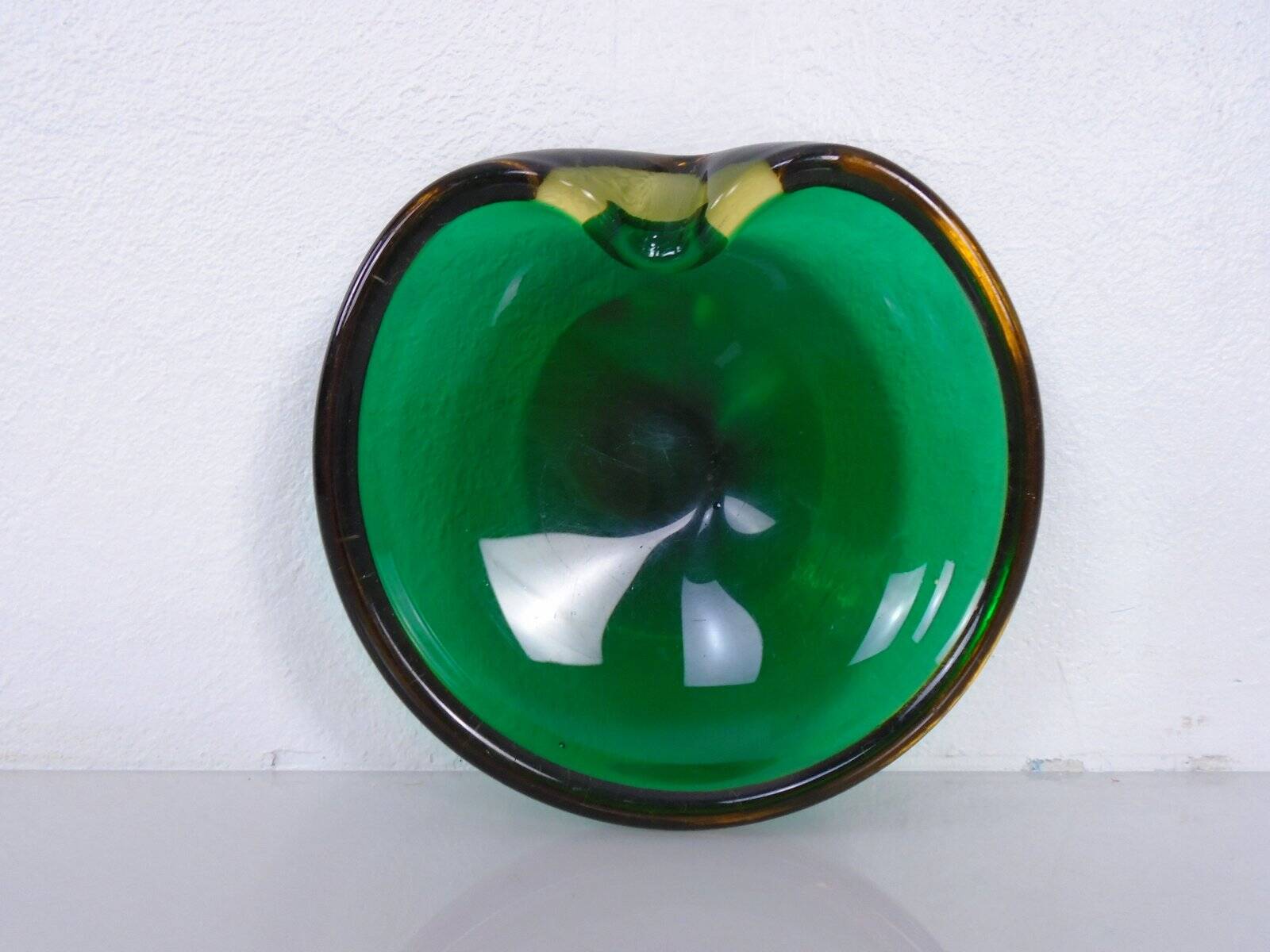 Submerged Murano Glass Ashtray, Italy, 1960s