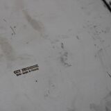 GUY DEGRENNE Serving Tray – Stainless Steel & Brass Handles – France