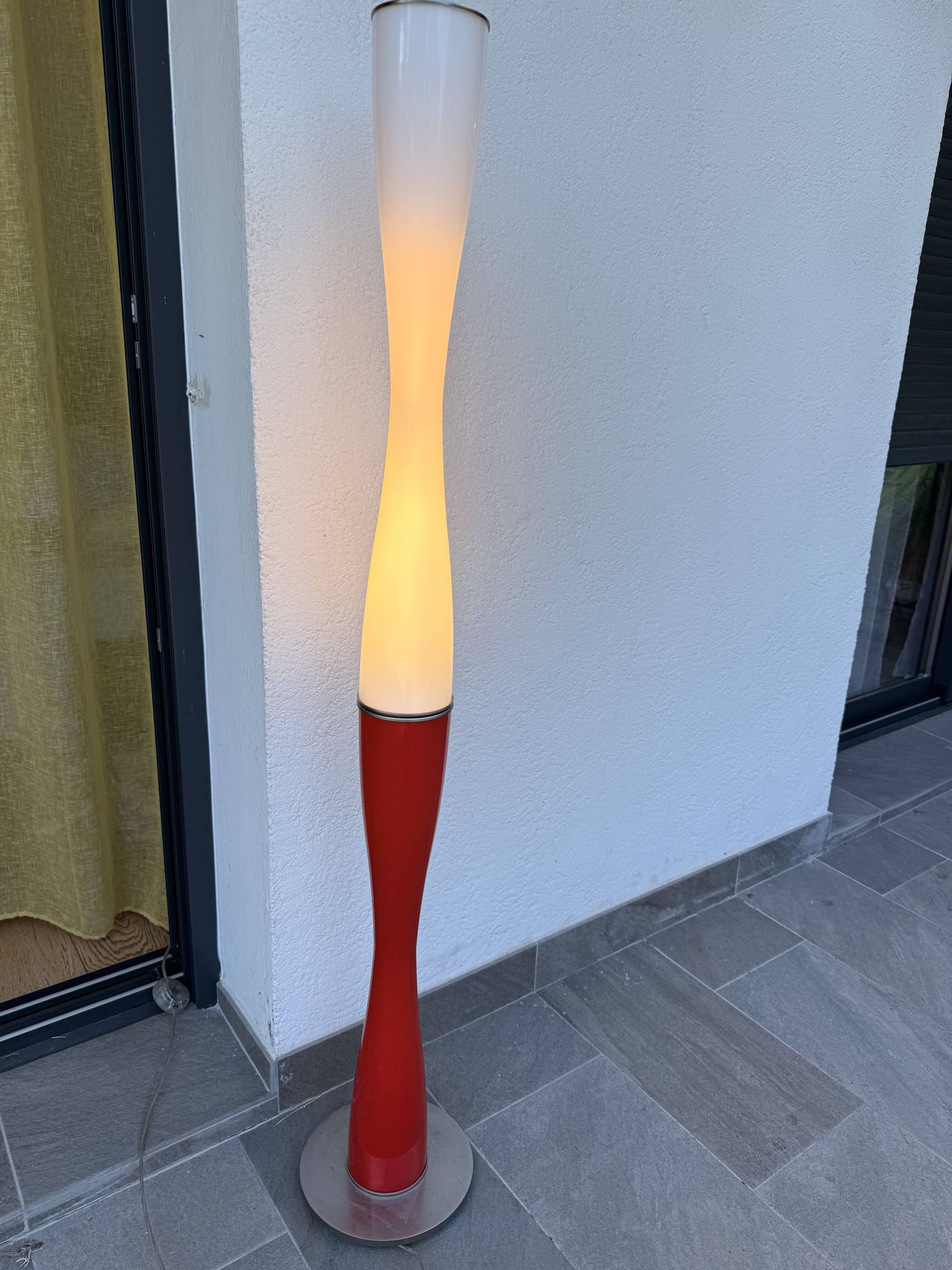 Lampadaire Flaver design vintage italien Murano