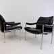 Lot de 2 fauteuils en cuir Röder Söhne by Miller Borgsen
