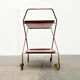 Mid-Century Teak and Metal Folding Bar by Silva Denmark, 1960s