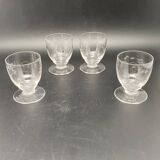 Verres à digestifs ou alcools forts sur pieds Motif ciselé – MPM0524X7