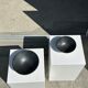 Duo of gray Indonesian ceramic bowls or salad bowls
