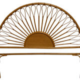 Rattan headboard, France 1960s