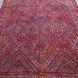 Vintage Moroccan Rug 203 x 340 cm - Moroccan Rug Purple - Berber rug Old
